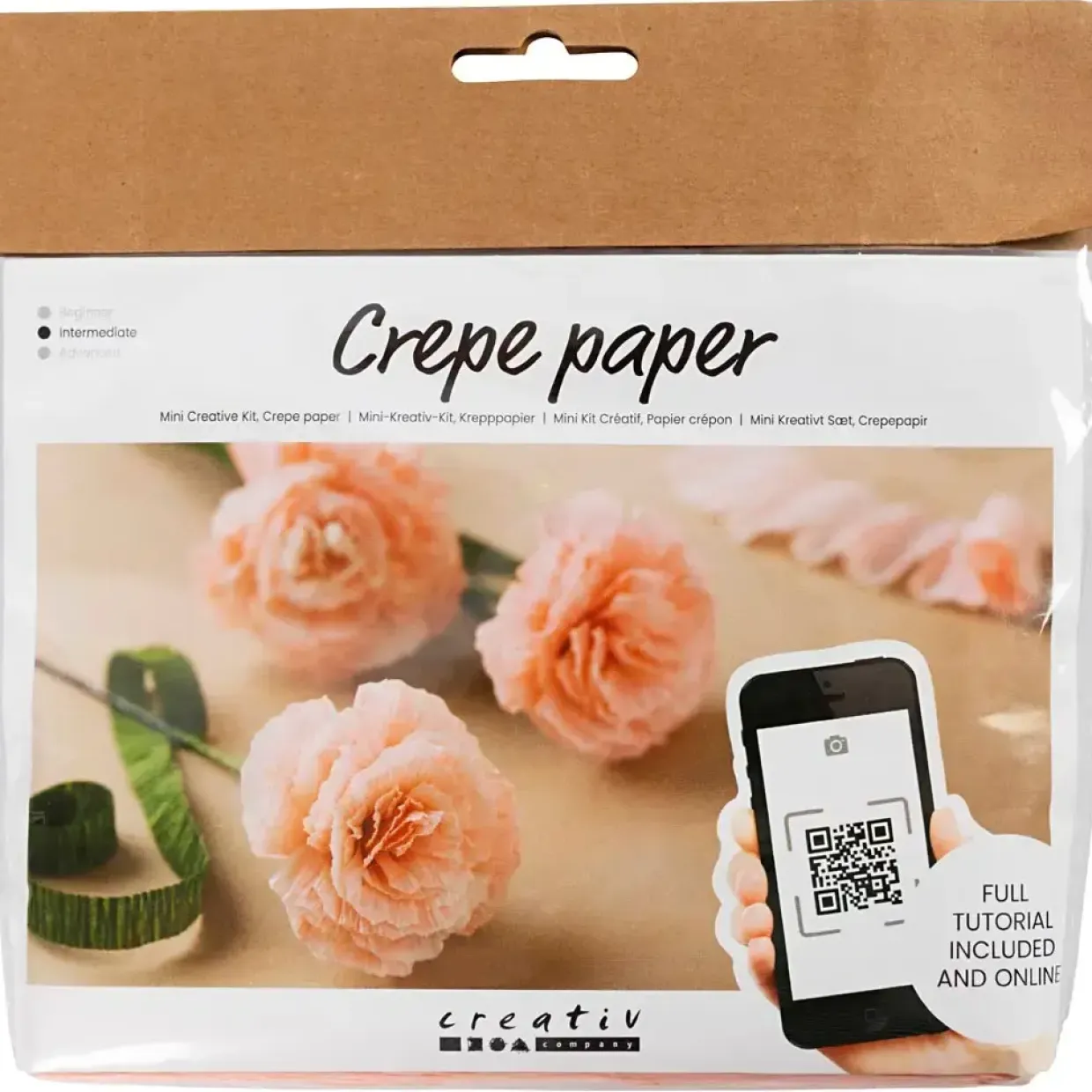 DIY Kit Crepepapir Nelliker Stræk crepe: 180% 105 g