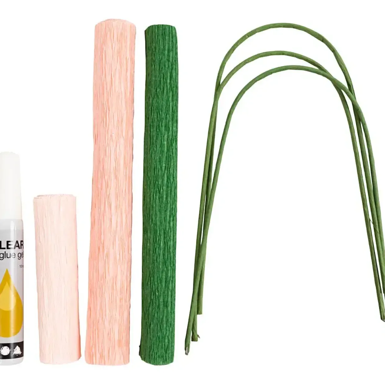 DIY Kit Crepepapir Nelliker Stræk crepe: 180% 105 g