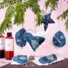 DIY Kit Cyanotypi, Julepynt, blå, sølv, 1 pk.