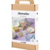 DIY Kit Dekoration, Æsker, muslingeskaller, nøgleringe, pastelfarver, 1 pk.