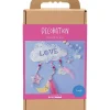 DIY Kit Dekoration | Sky, måne, stjerne, glitterfarver, pastelfarver | 1 pk.