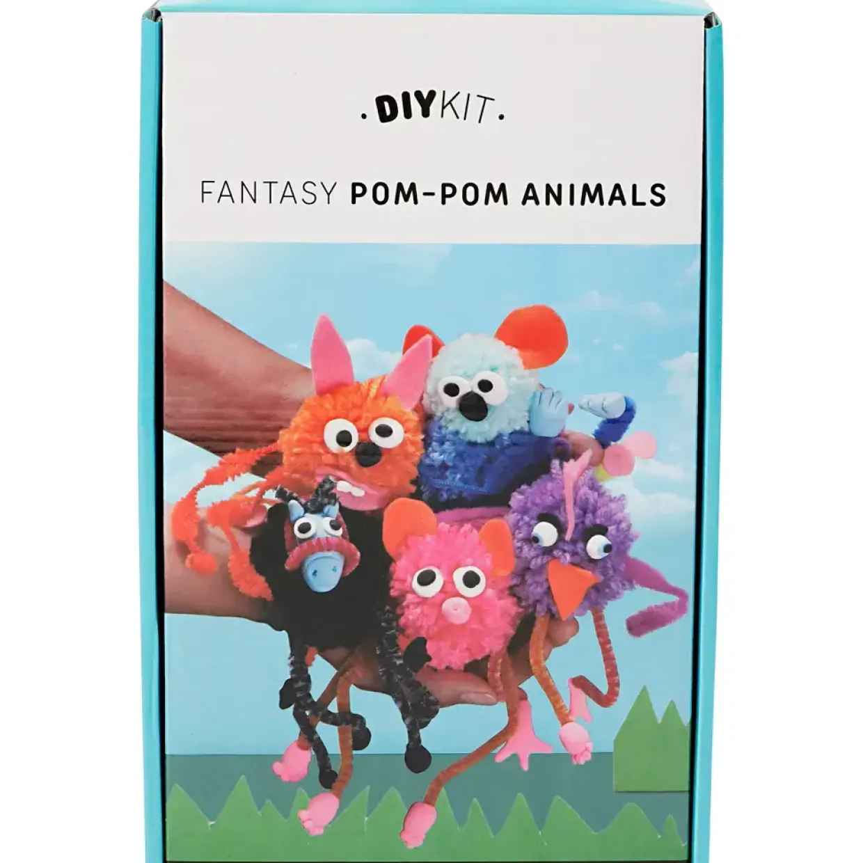 DIY kit dyr af pomponer | materialesæt