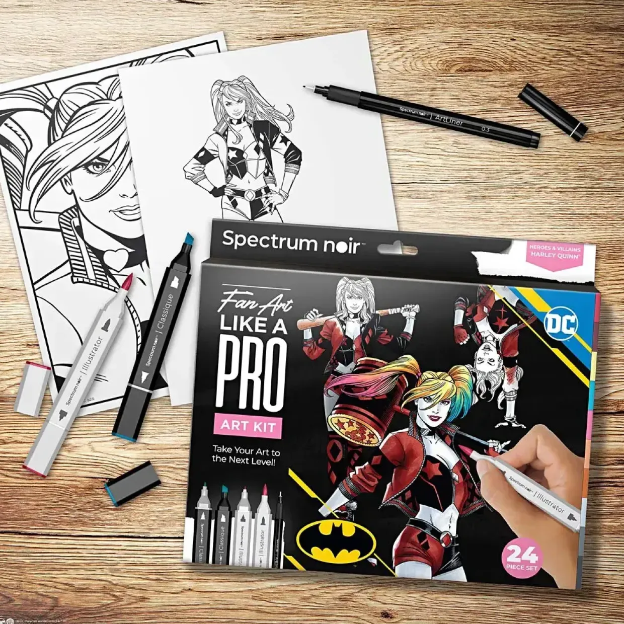 DIY Kit Illustration Harley Quinn ass. farver