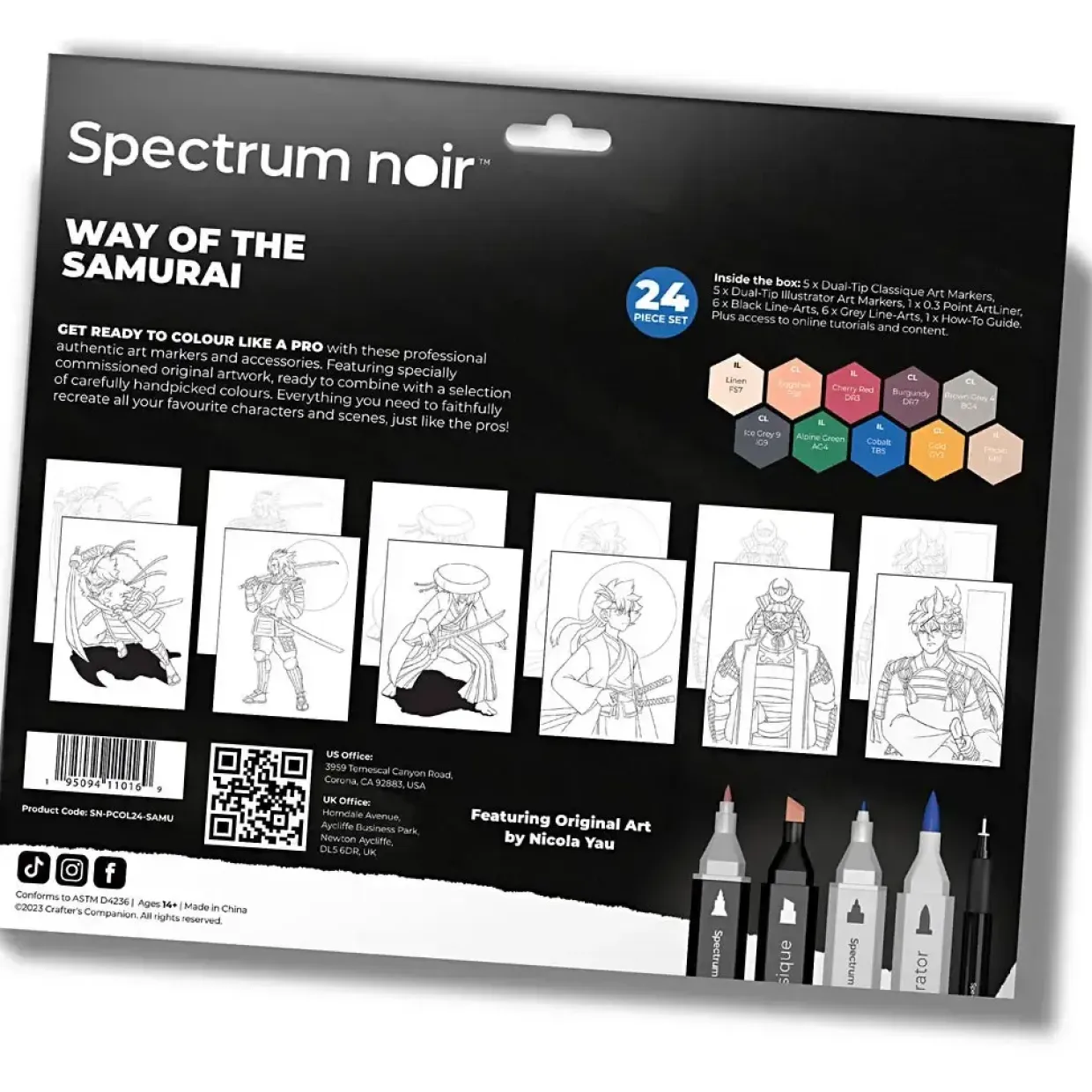 DIY Kit Illustration Way of the Samurai ass. farver