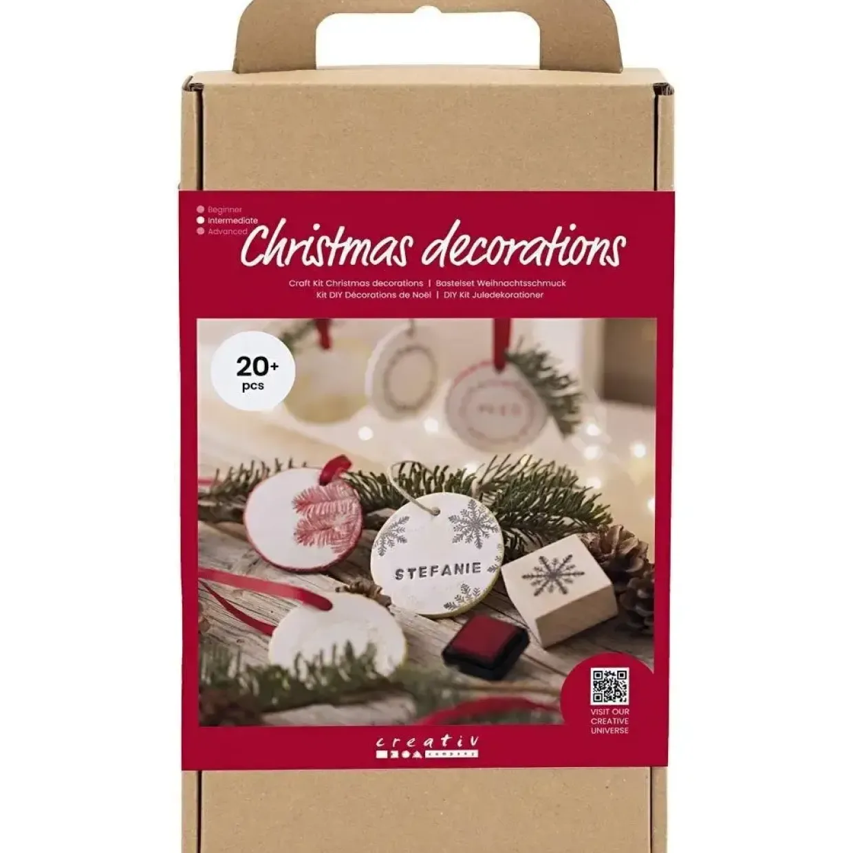 DIY Kit Juledekorationer, Selvhærdende ler