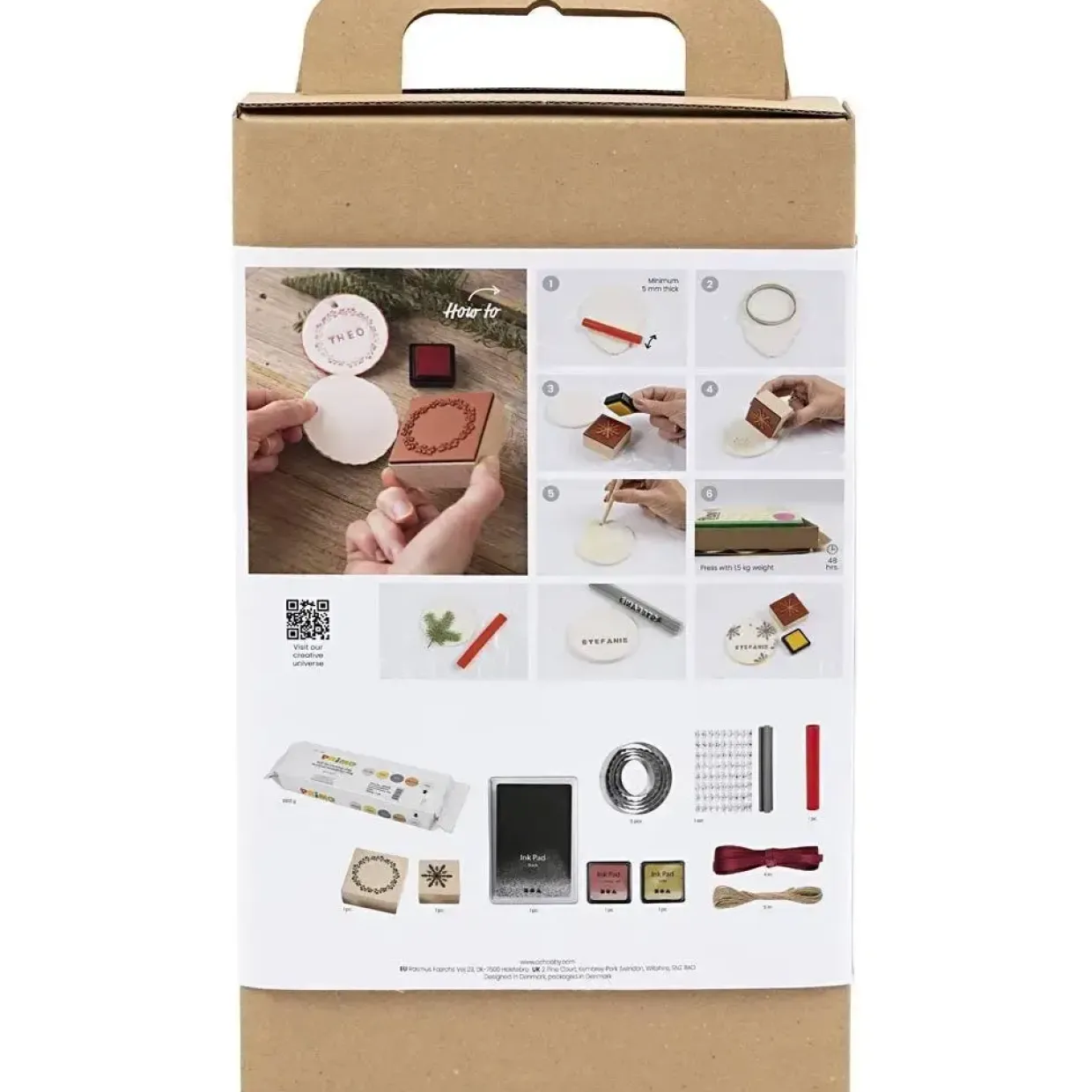 DIY Kit Juledekorationer, Selvhærdende ler