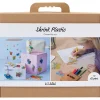 DIY Kit Krympeplast - til 12 pers, Uro, halskæde, armbånd, nøgleringe, ass. farver, 1 pk.