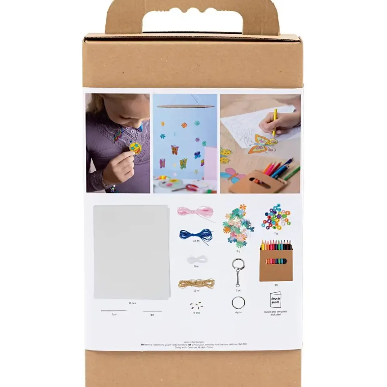 DIY Kit Krympeplast - til uro, halskæde, armbånd, nøgleringe, ass. farver, 1 pk.