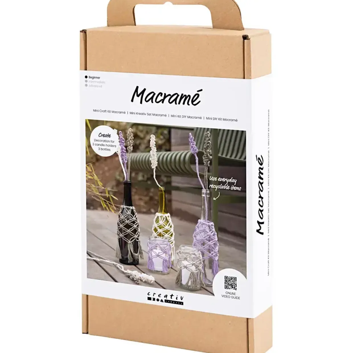 DIY Kit Macramé Glasdekoration