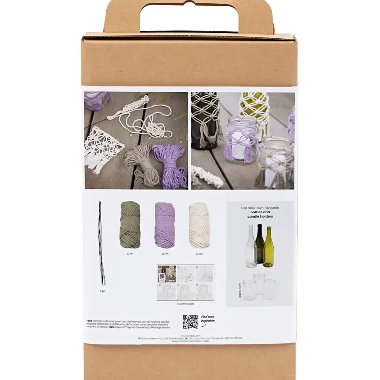 DIY Kit Macramé Glasdekoration