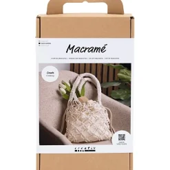 DIY Kit Macramé Taske hvid
