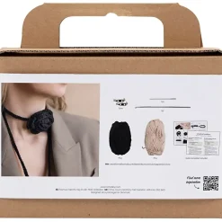 DIY Kit Mini Hækle Taske med rose
