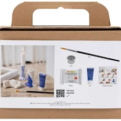DIY Kit Mini Modellering Lysestage ultra marine