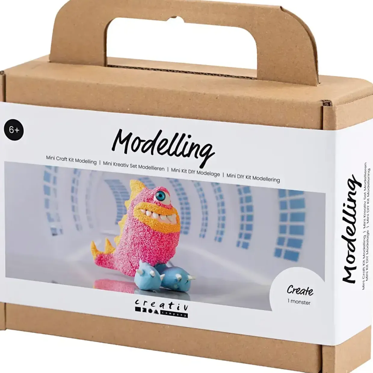 DIY Kit Mini Modellering Monster Freddy pink neon