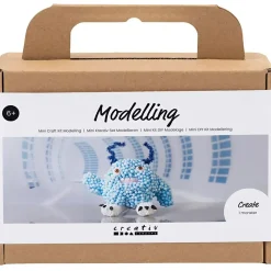 DIY Kit Mini Modellering Monster Bobby lys blå
