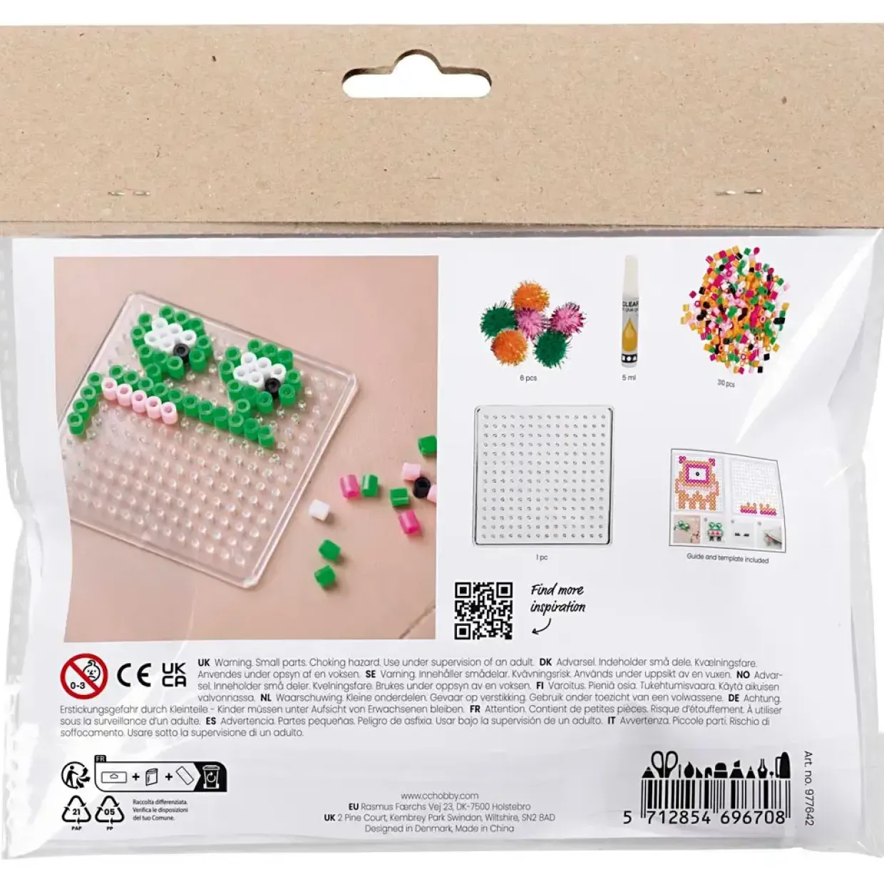 DIY Kit Mini Rørperler Monster ass. farver