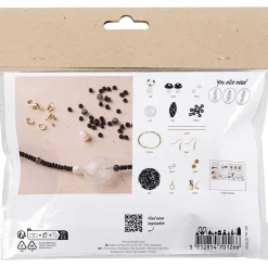 DIY Kit Mini Smykker Chunky halskæde sort harmoni