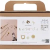 DIY Kit Mini Smykker Krystalhalskæde og -øreringe