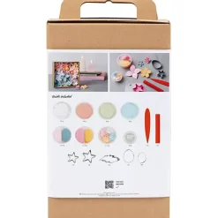 DIY Kit Modellering, Blomster, pastelfarver - 1 pk