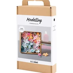 DIY Kit Modellering, Blomster, pastelfarver - 1 pk