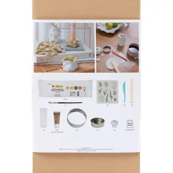 DIY Kit Modellering | Vaser og lysestager, beige, elfenben, råhvid | 1 pk.