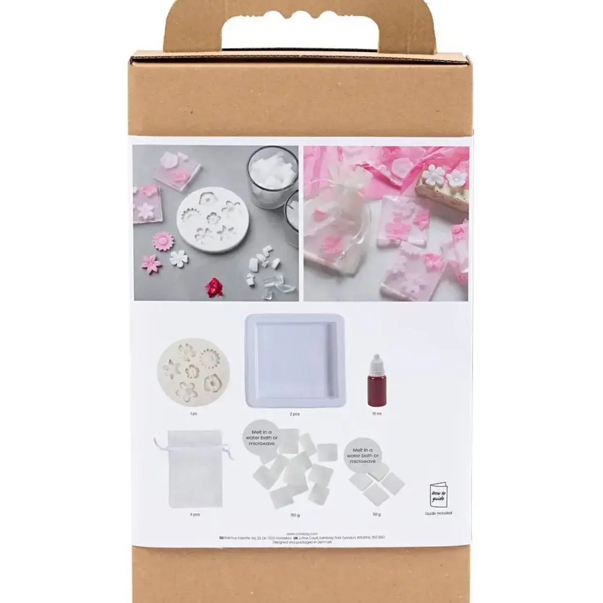 DIY Kit Sæbefremstilling | Blomster, rosa/pink | 1 pk.