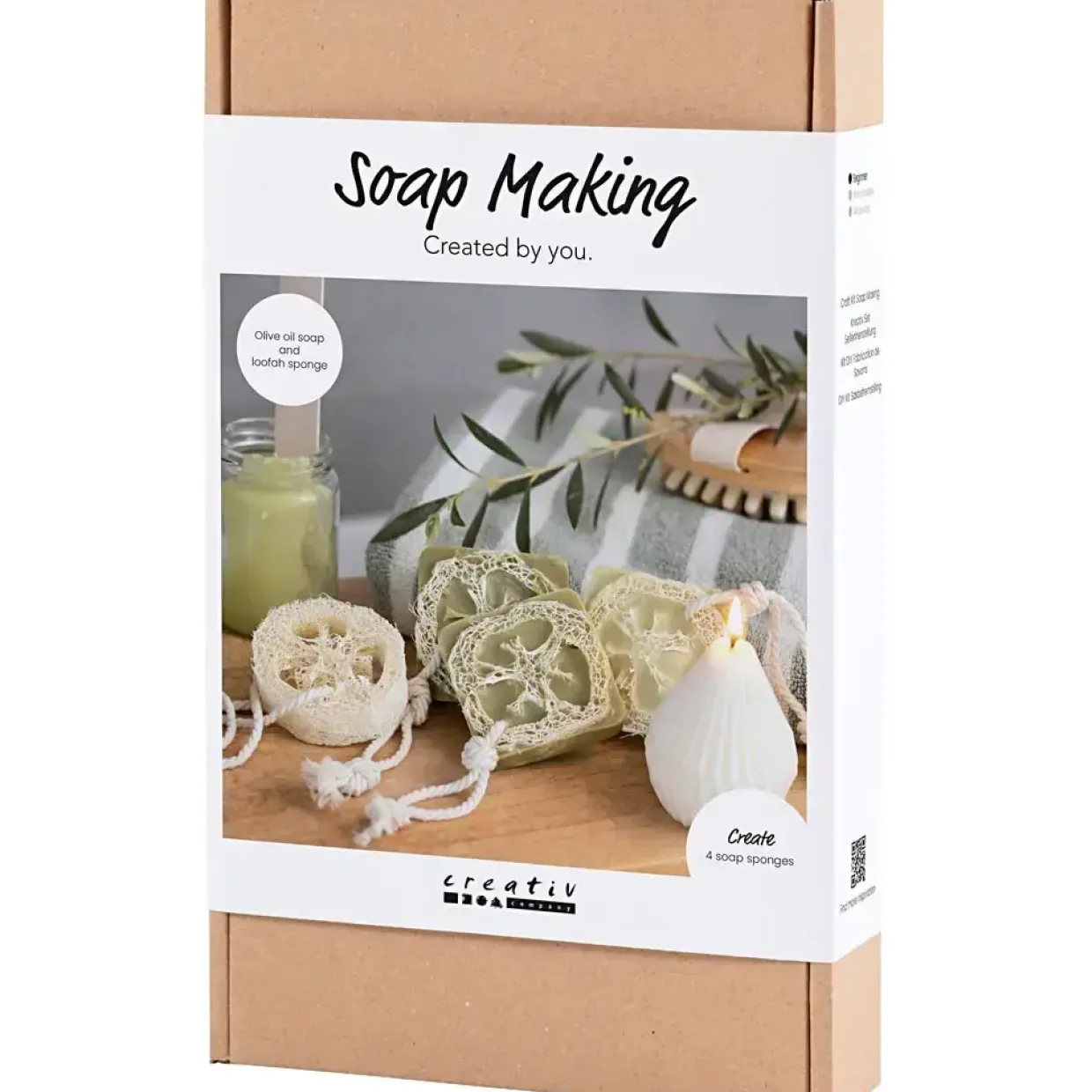DIY Kit Sæbefremstilling | Loofah, olivengrøn | 1 pk.