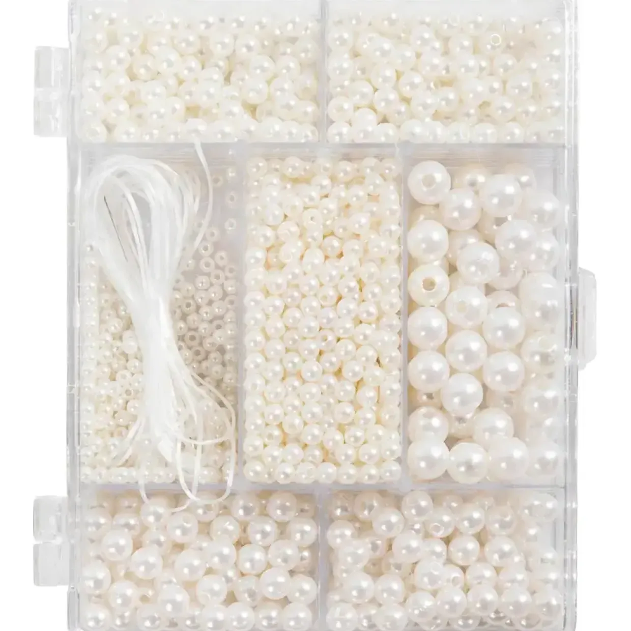DIY Mix Smykker, Halskæde og armbånd, hvid perlemor