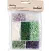 DIY Mix Smykker, Krystaller, ass. farver, 1pk./ 1 pk.