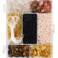 DIY Mix Smykker, Krystaller, ass. farver - 1 pk