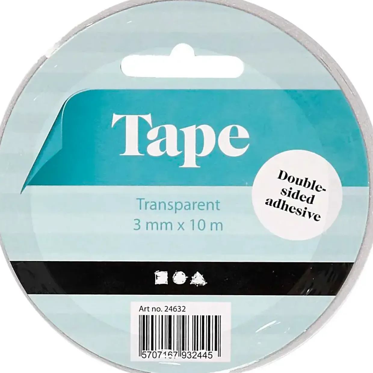 Dobbeltklæbende Tape 3mm x 10m