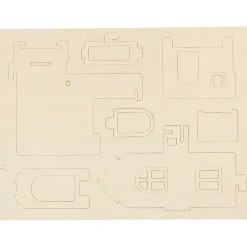 3D Puslespil Hus med altan størrelse 15,8 x 17,5 x 19,5 krydsfiner