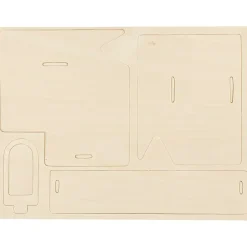 3D Puslespil Hus med kørerampe størrelse 22,5 x 17,5 x 20,5 krydsfiner