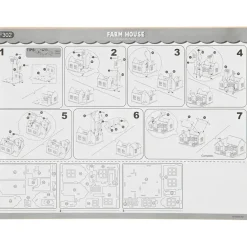 3D Puslespil - Hus med terrasse - Krydsfiner - 19 x 17,5 x 15 cm