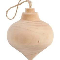 Dråbeophæng, diam. 5,5 cm, birk, 1stk.