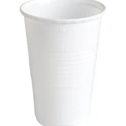 Drikkebæger - ABENA Gastro - Hvid PP m/riller - 20 cl (23 cl) - 3000 stk