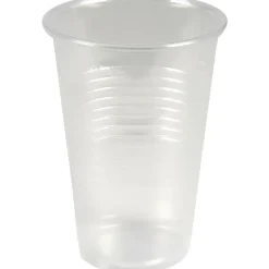 Drikkeglas - ABENA Gastro - 9,8cm - Ø7cm - 20 cl - klar PP - m/riller - 3000 stk