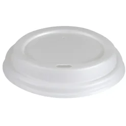 Drikkelåg ABENA Gastro Ø8cm hvid CPLA - 1000 stk