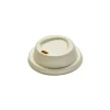 Drikkelåg Bagasse Ø80xH25mm Til Kaffebæger Natur - 50 stk/ps