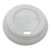 Drikkelåg CPLA Ø80xH20mm Til Kaffebæger Hvid Catersource - 10 ps x 100 stk/krt