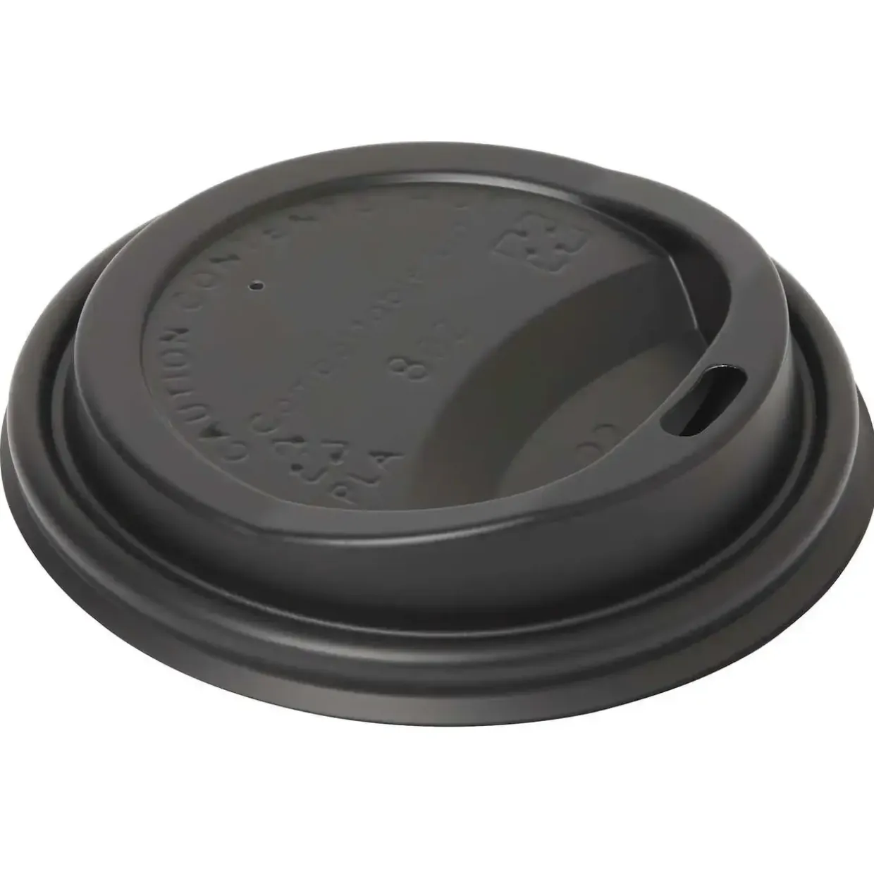 Drikkelåg CPLA Ø80xH17mm Til Kaffebæger Sort - 20 pk x 40 stk/krt