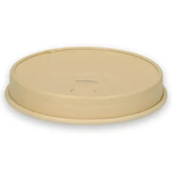 Drikkelåg Pap Ø90xH16mm Til Kaffebæger Natur Verive - 20 ps x 50 stk/krt
