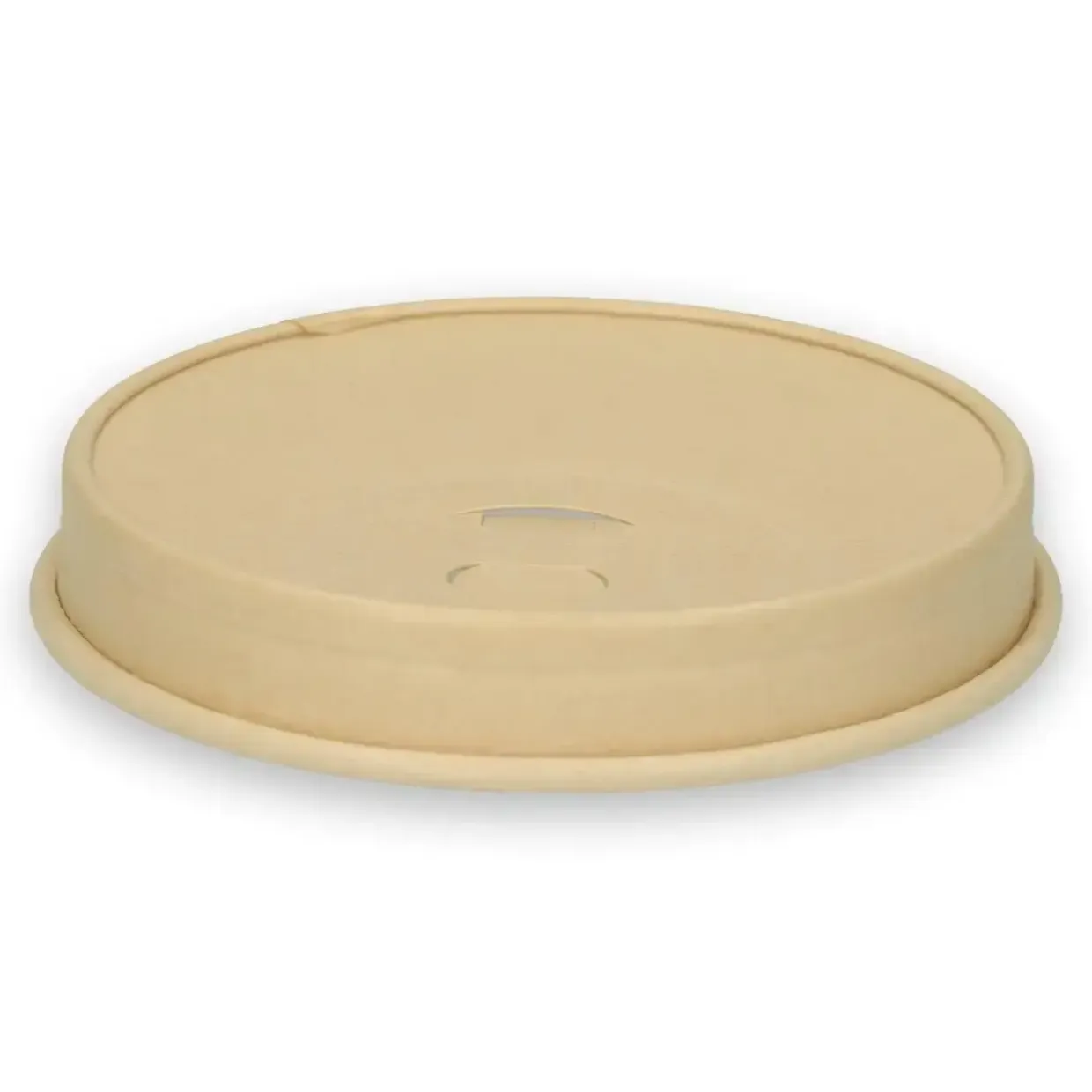 Drikkelåg Pap Ø90xH16mm Til Kaffebæger Natur Verive - 20 ps x 50 stk/krt