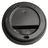 Drikkelåg Plast Ø90xH20mm Til Kaffebæger Sort Catersource - 10 ps x 100 stk/krt