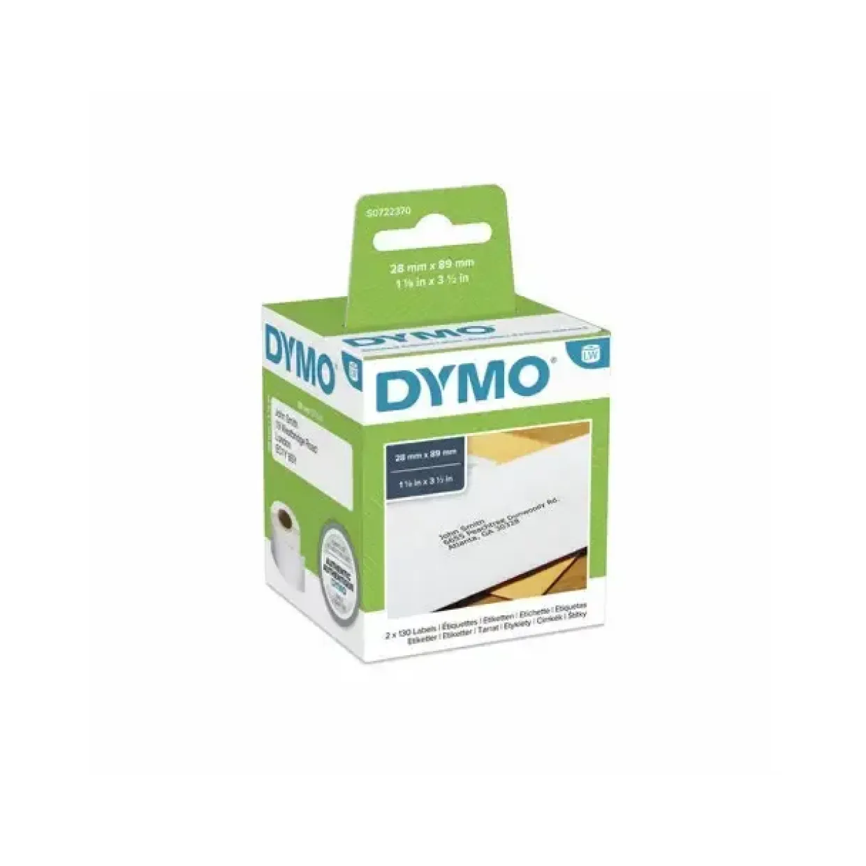 DYMO 99010 Adresseetiketter 28 x 89 mm - 2 x 130 stk