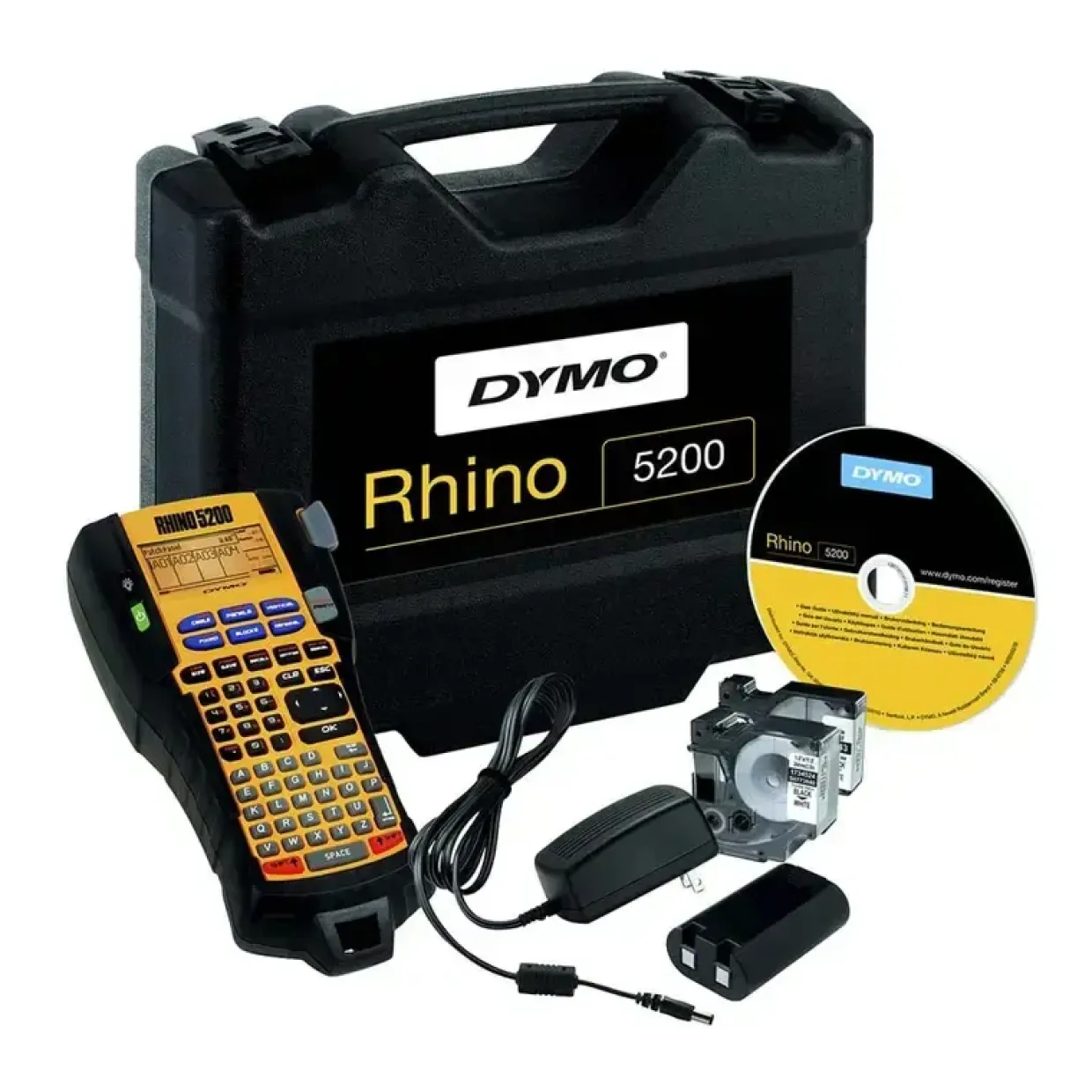 DYMO Labelprinter Rhino 5200 proff. kit m/tilbehør