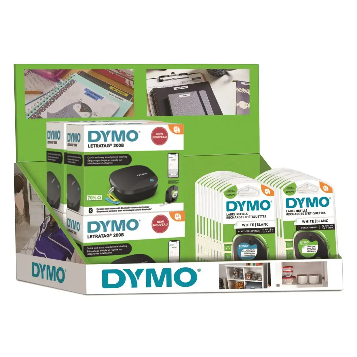 Dymo LetraTag200B x 20 + 40 LT tapes FSDU