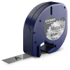 Dymo LetraTag Tape 12mmx4m metalsølv metaltape - LANG LEVERING