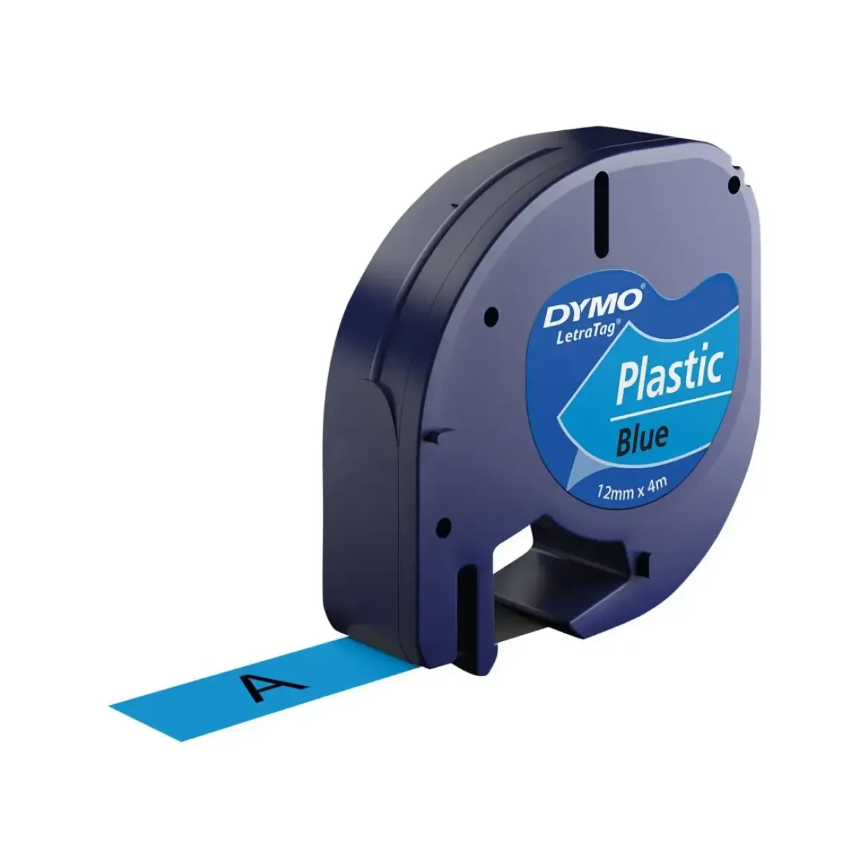 Dymo LetraTag Tape plastic 12mmx4m blå