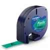 Dymo LetraTag Tape plastic 12mmx4m grøn